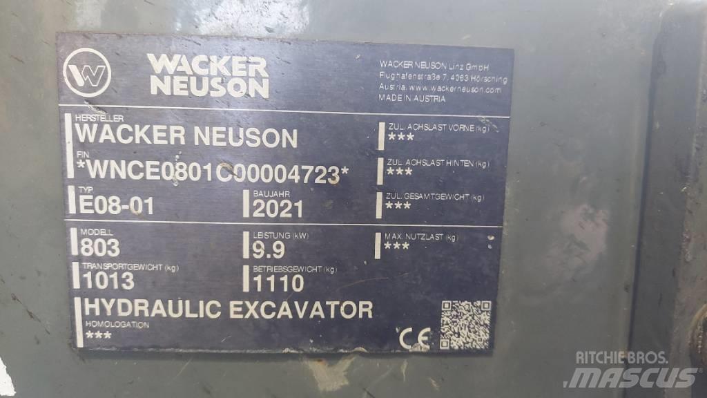 Wacker Neuson 803 حفارات زحافة