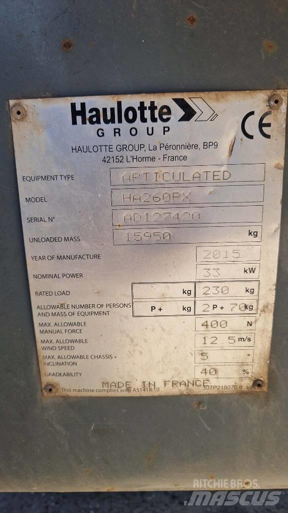 Haulotte HA 260 PX رافعات سلة مفصلية