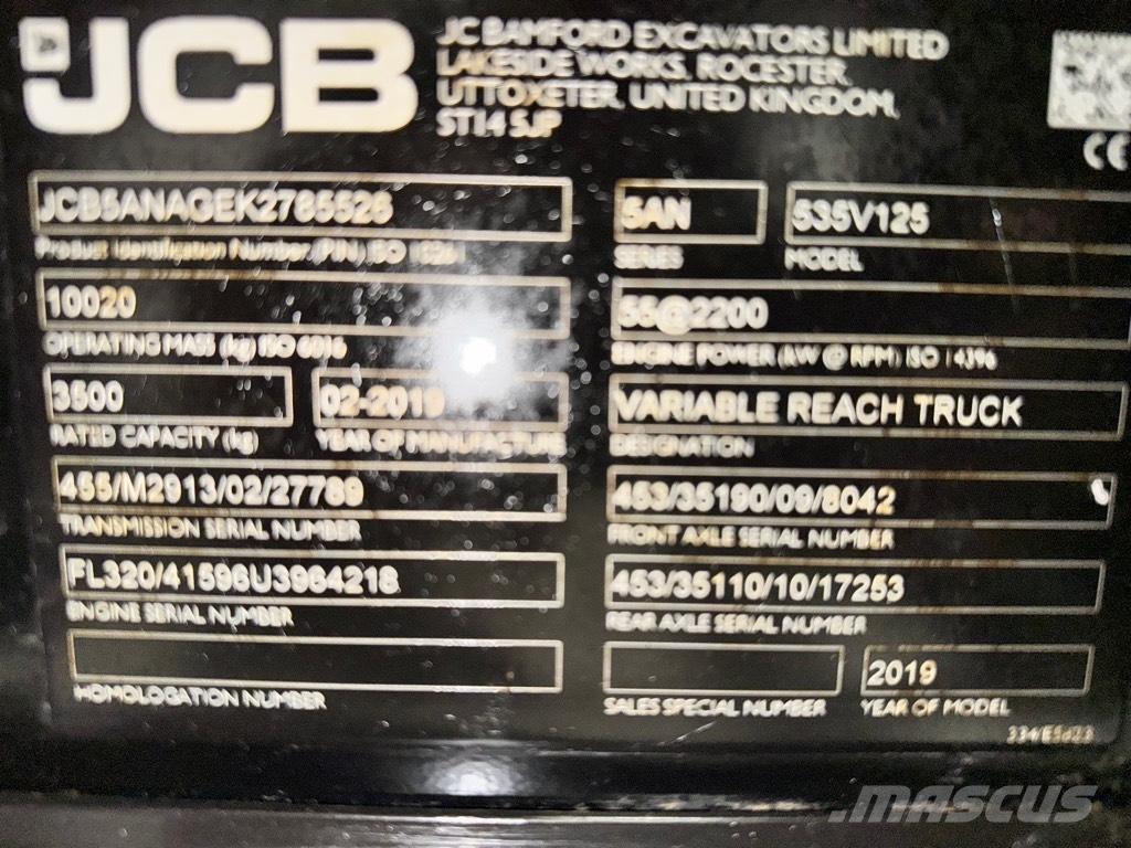 JCB 535-125 Hiviz مناولات متداخلة