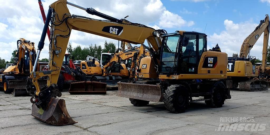 CAT M316F حفارات بعجل