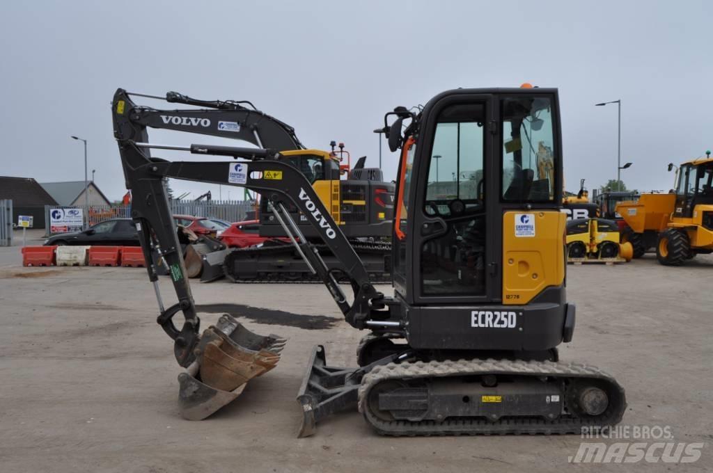 Volvo ECR 25 D حفارات صغيرة أقل من 7 طن (حفارات صغيرة)