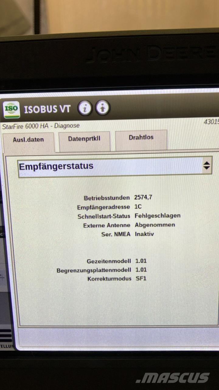 John Deere SF6000 النظام العالمي لتحديد المواقع GPS