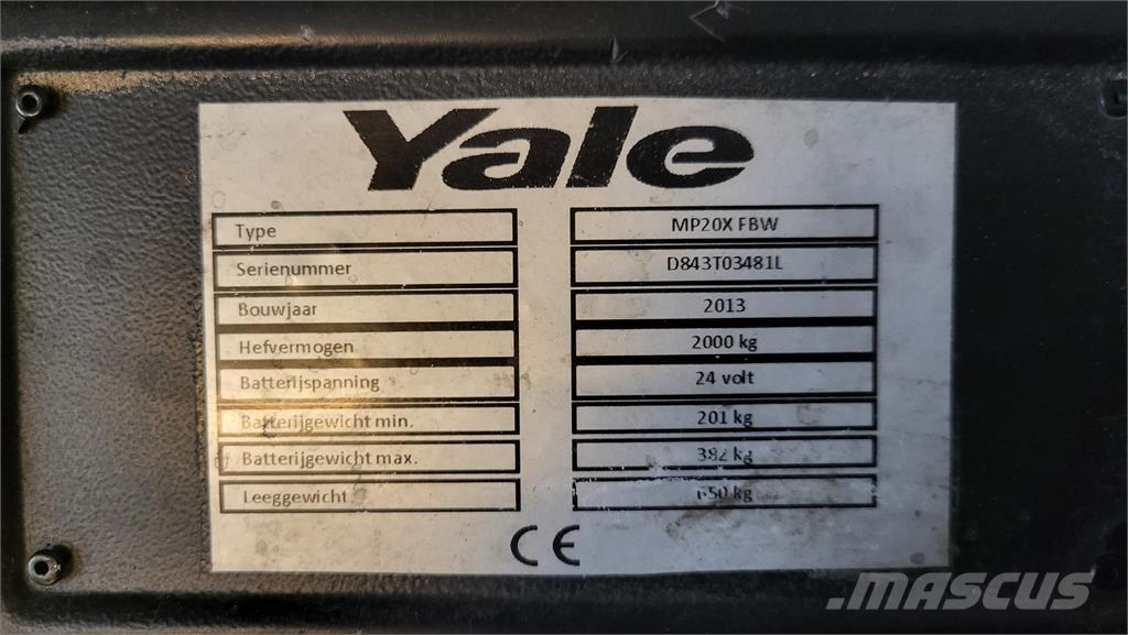Yale MP20X 2013 معدات التكديس الجوالة
