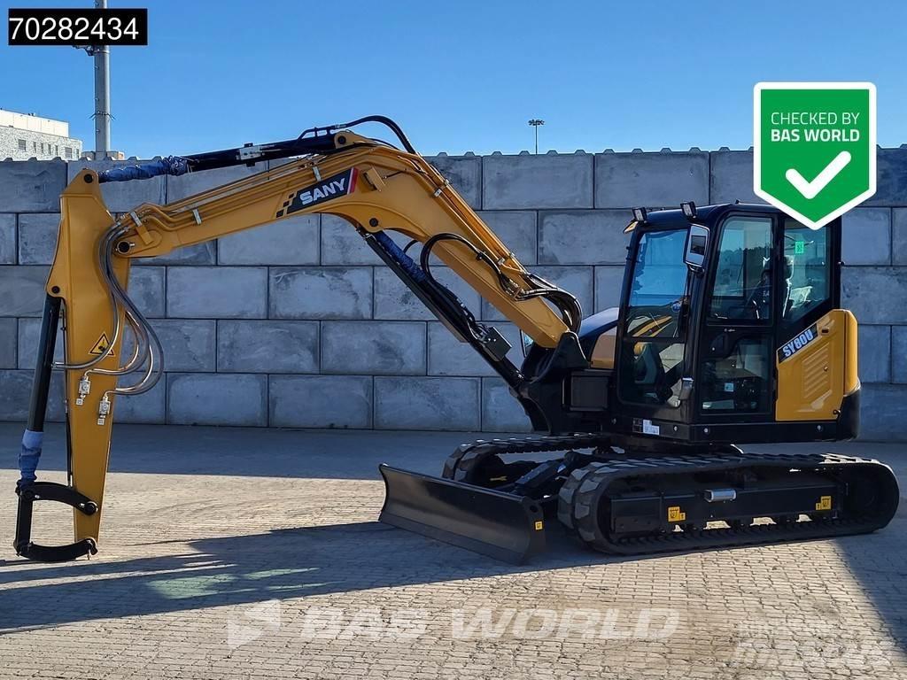Sany SY80 U A/C حفارات صغيرة أقل من 7 طن (حفارات صغيرة)
