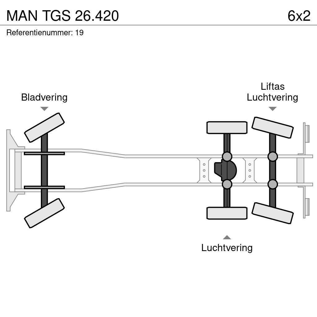 MAN TGS 26.420 شاحنات الرافعات الخطافية