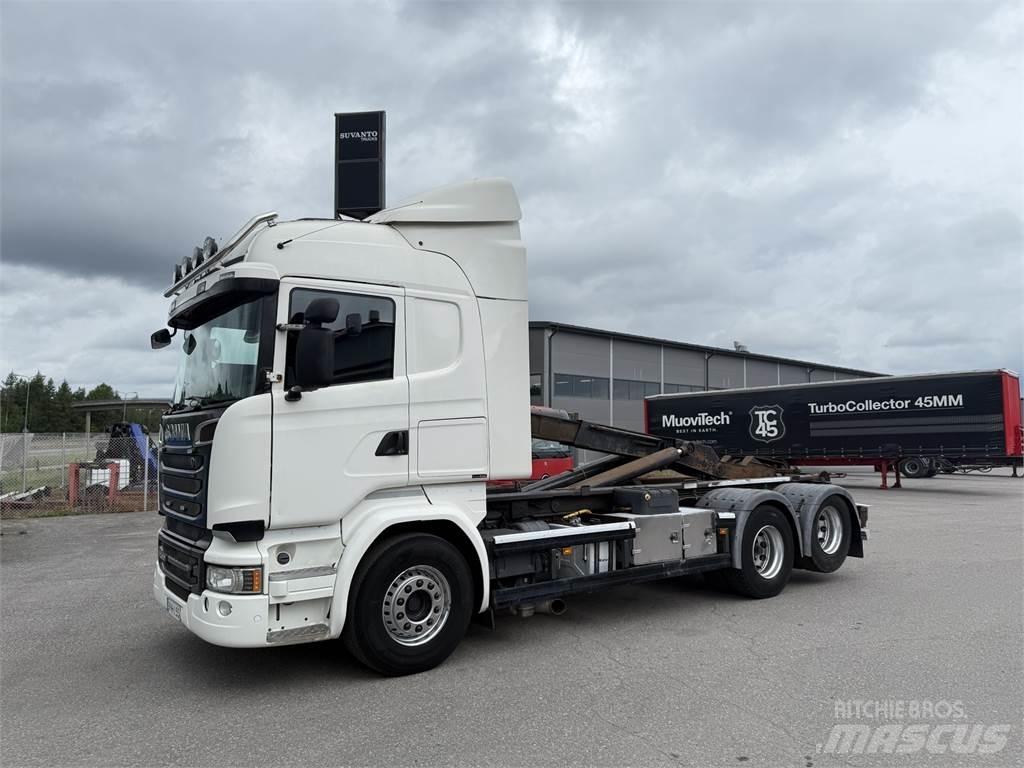Scania R 520 6X2 شاحنات الرافعات الخطافية