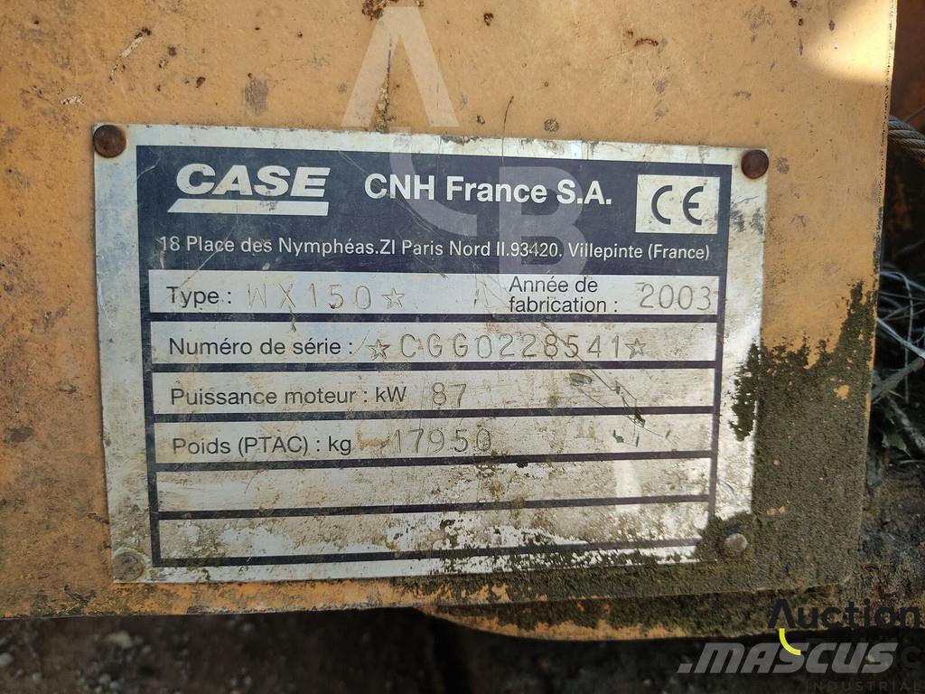 CASE WX 150 حفارات بعجل