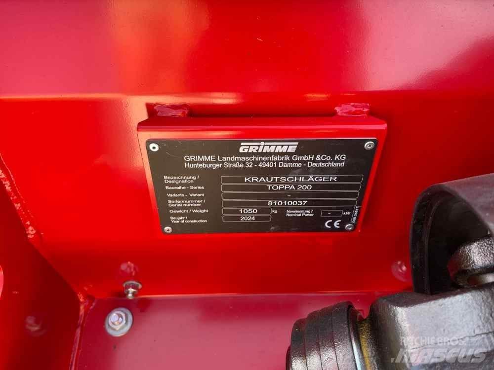 Grimme TOPPA 200 معدات زراعة وحصاد البطاطس - أخرى