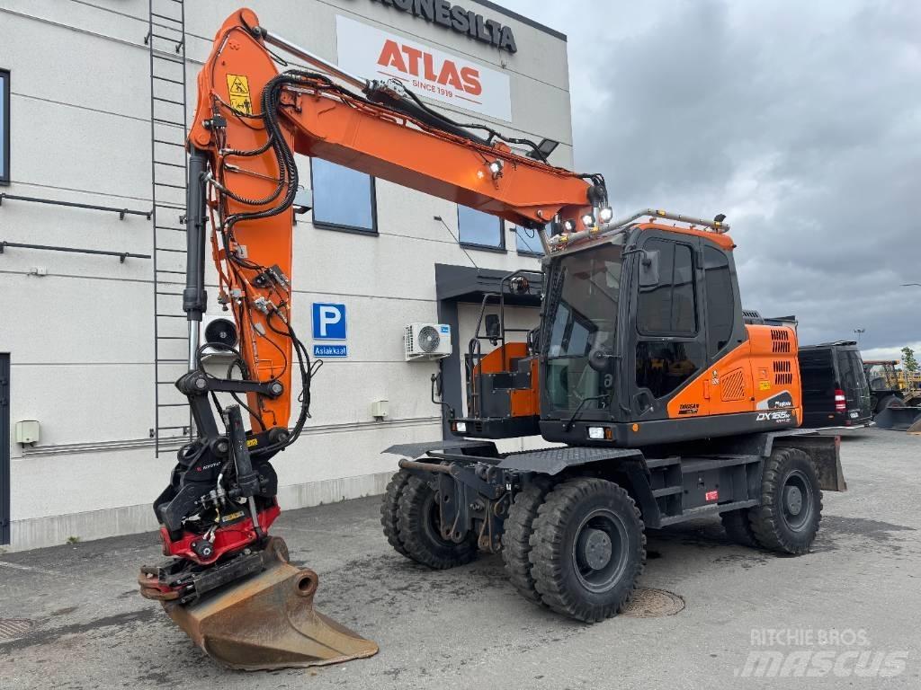 Doosan DX 165 W-5 حفارات بعجل