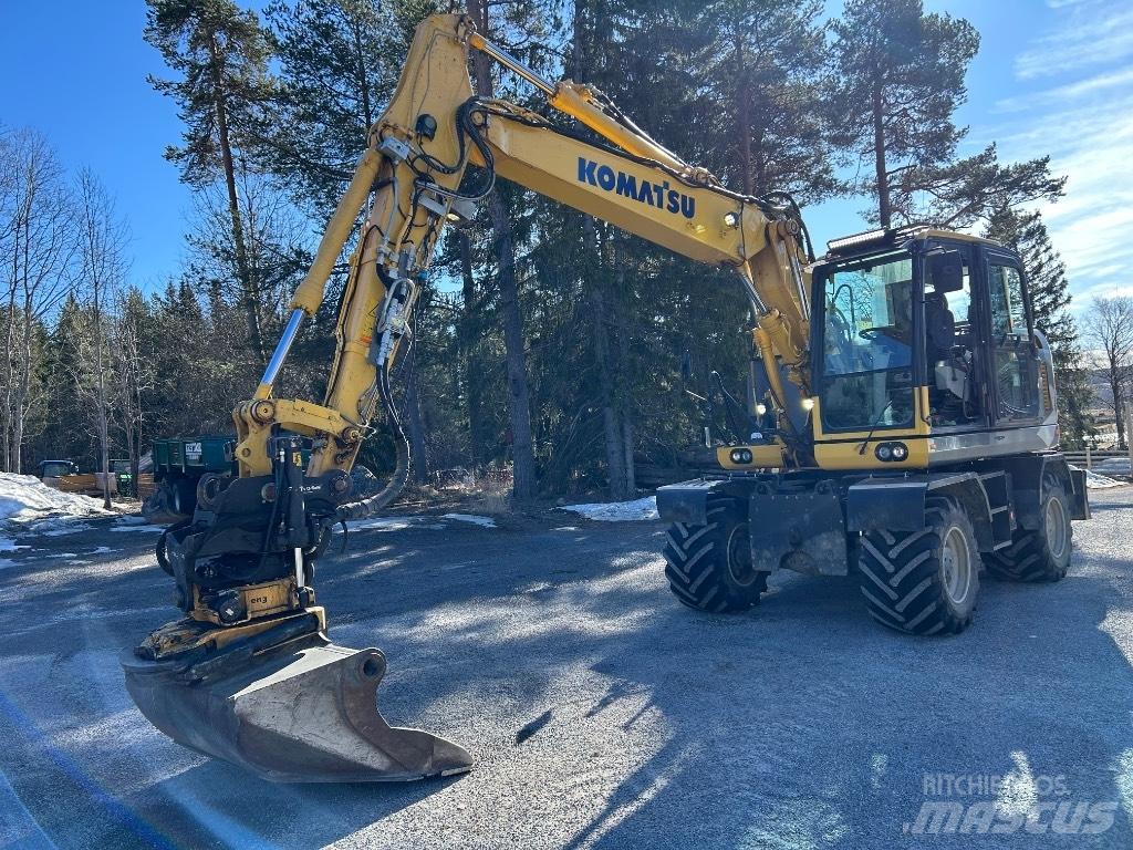 Komatsu PW148 -10 حفارات بعجل