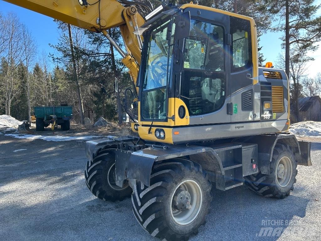 Komatsu PW148 -10 حفارات بعجل
