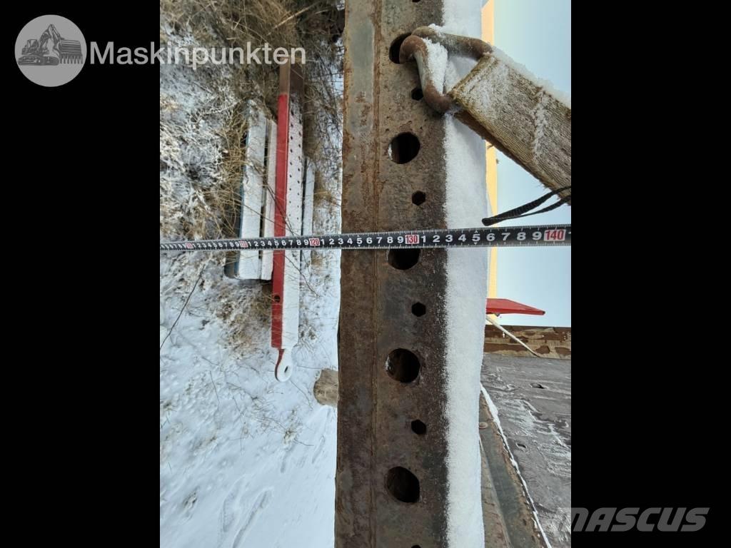 Krone SD flaktrailer نصف مقطورات مسطحة / مفصلية الجوانب