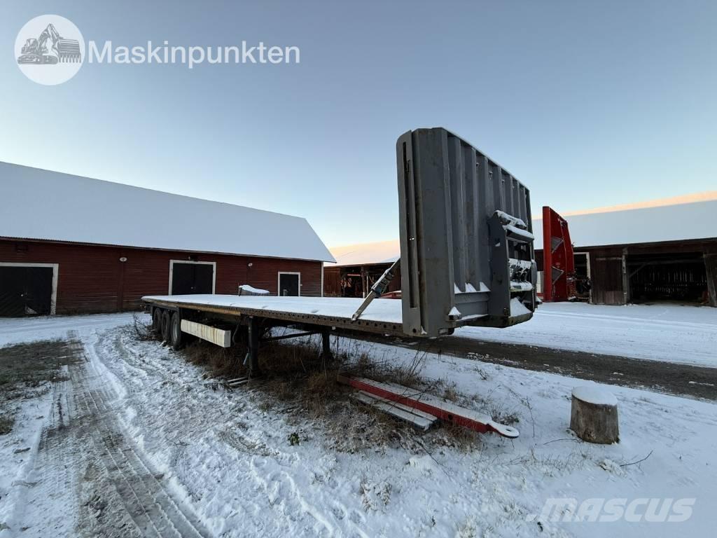 Krone SD flaktrailer نصف مقطورات مسطحة / مفصلية الجوانب