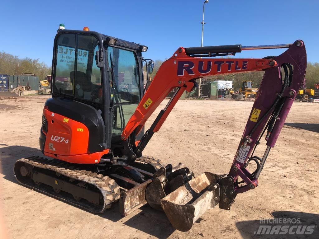 Kubota U 27-4 حفارات صغيرة أقل من 7 طن (حفارات صغيرة)