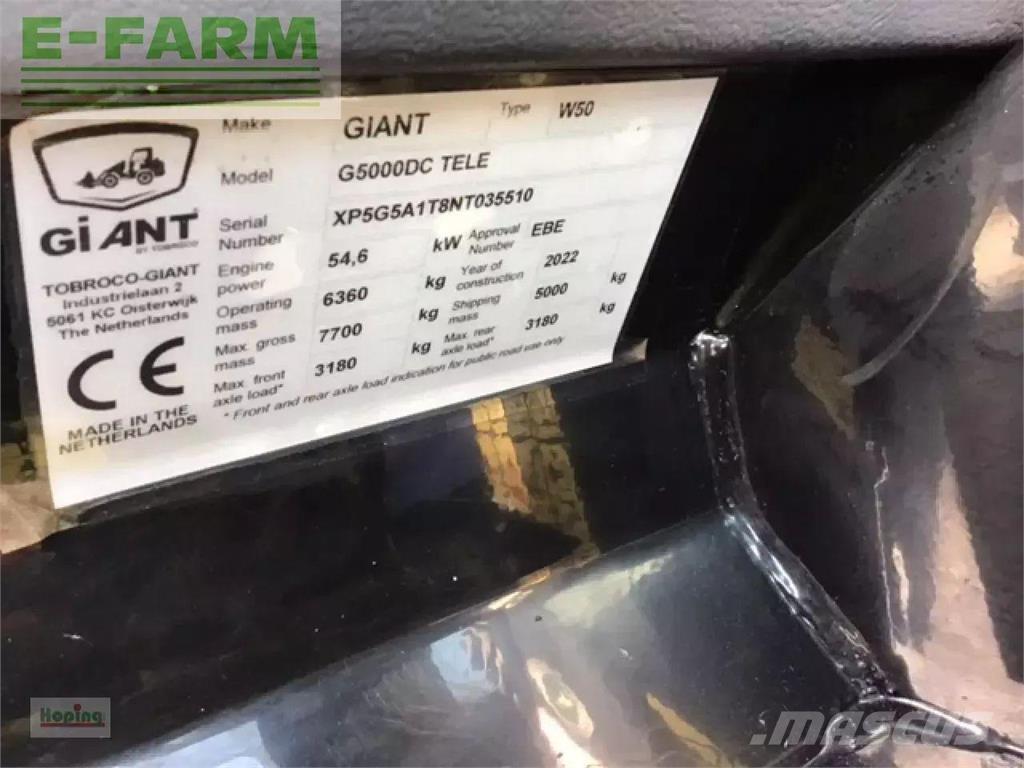 GiANT g5000 tele حفارات صغيرة أقل من 7 طن (حفارات صغيرة)