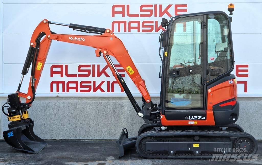 Kubota U 27-4 حفارات صغيرة أقل من 7 طن (حفارات صغيرة)