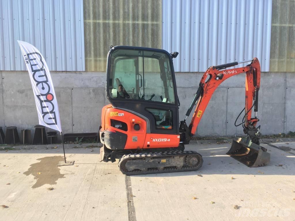 Kubota KX 019-4 حفارات صغيرة أقل من 7 طن (حفارات صغيرة)