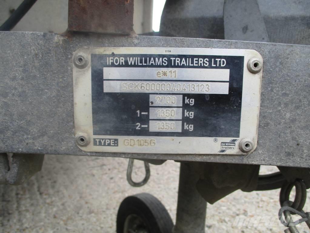 Ifor Williams GD105G مقطوروات مسطحة/مفصلية الجوانب
