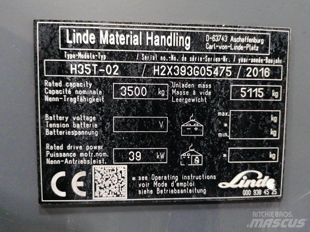 Linde H35T-02 شاحنات LPG