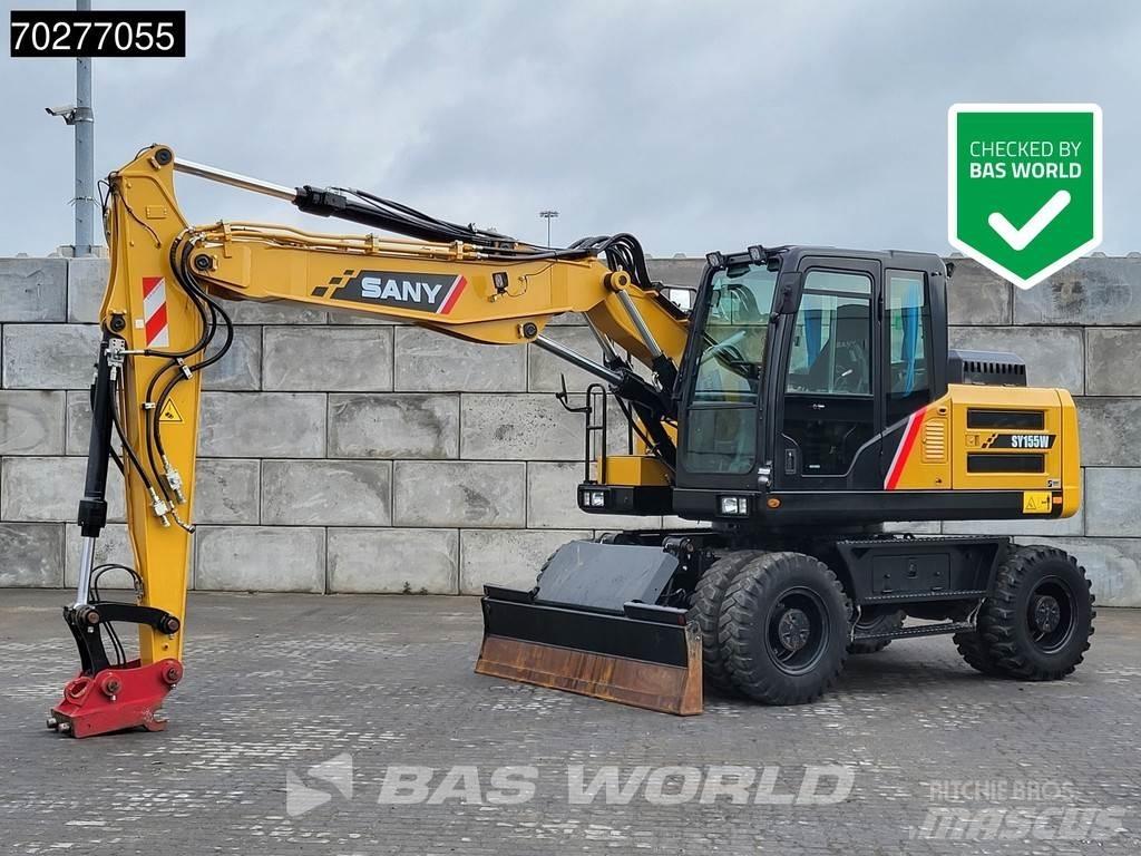 Sany SY155W حفارات بعجل