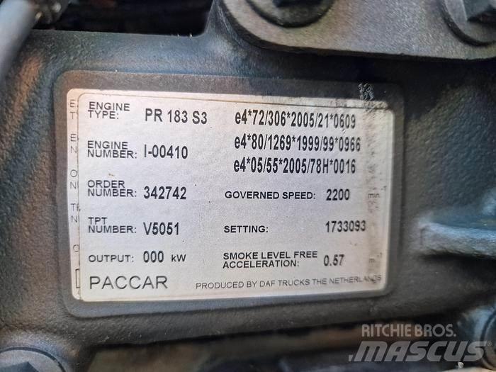 Paccar PR 183 S3 مكونات أخرى