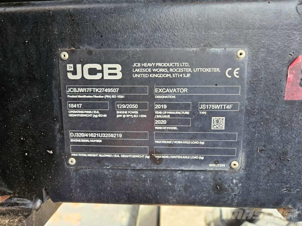 JCB JS 175 W حفارات بعجل