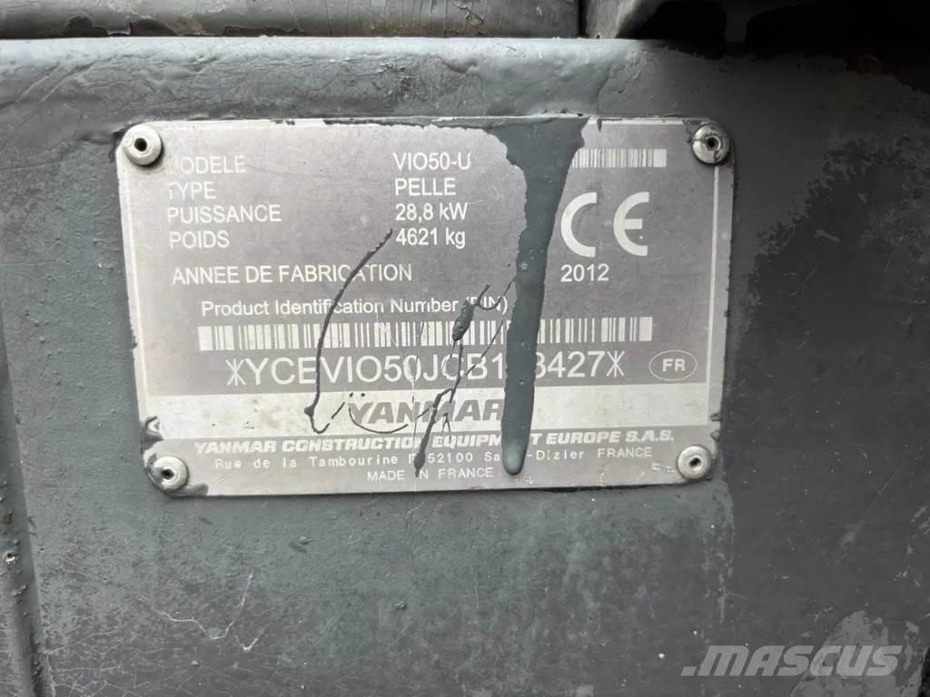 Yanmar VIO50-U حفارات صغيرة أقل من 7 طن (حفارات صغيرة)