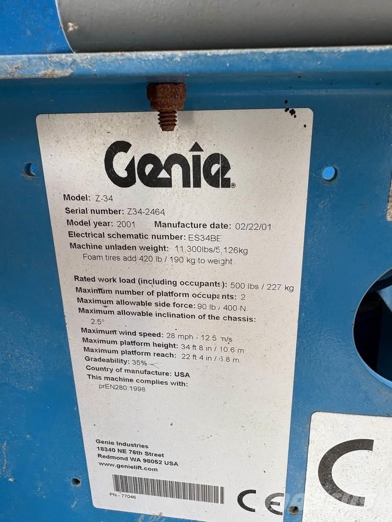 Genie Z34-22 رافعات سلة تلسكوبية
