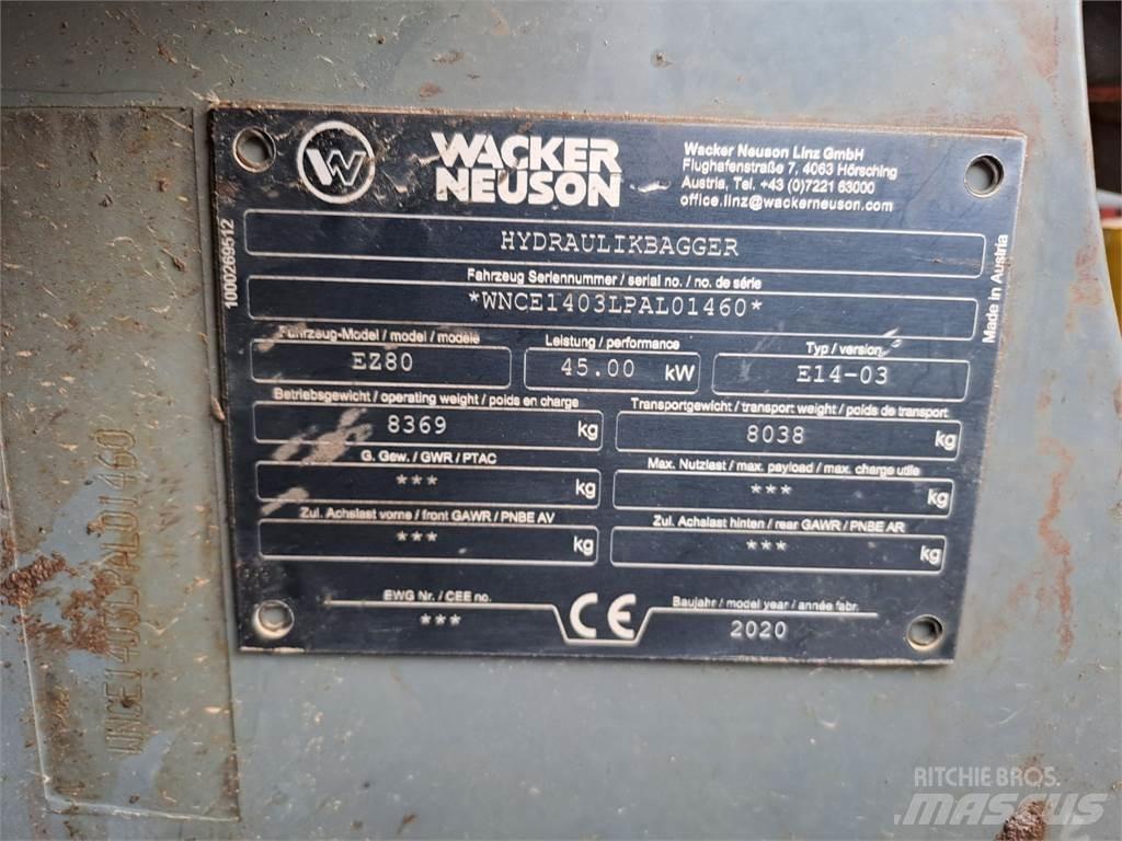 Wacker Neuson EZ80 حفارات زحافة