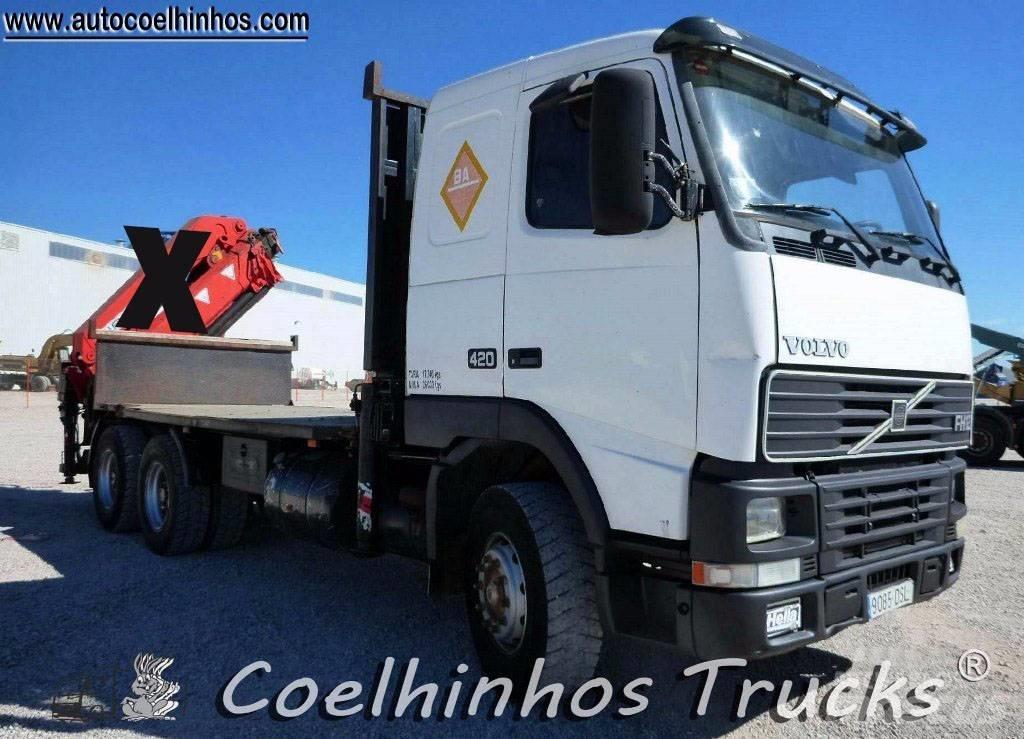 Volvo FH12 420 6x4 شاحنات مسطحة/مفصلية الجوانب