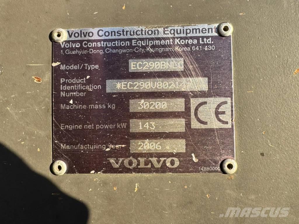 Volvo EC 290 B N LC حفارات زحافة