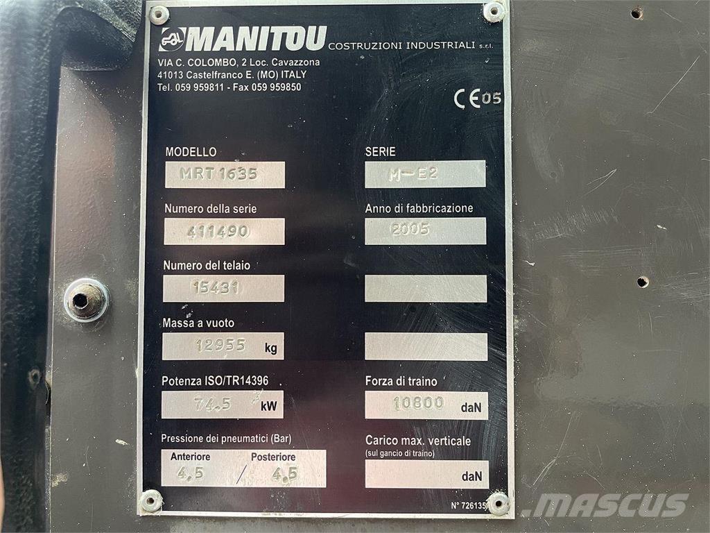 Manitou MRT1635 مناولات متداخلة