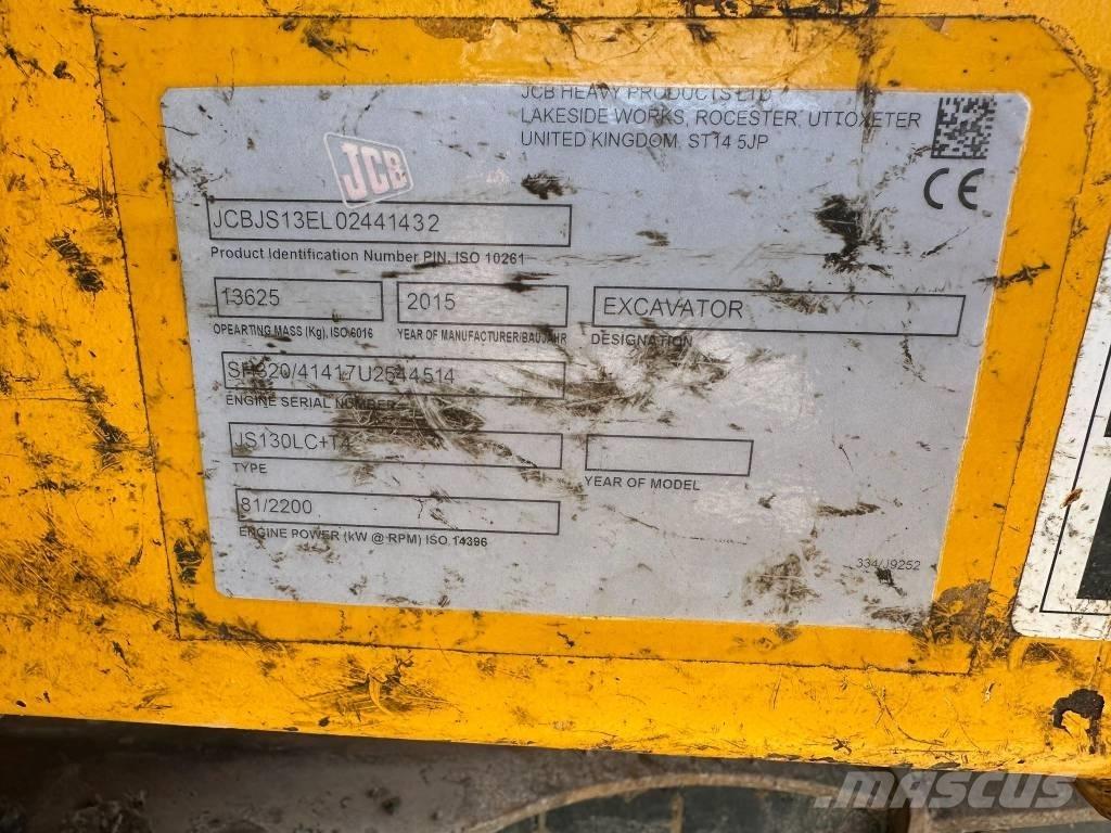 JCB JS 130 LC حفارات زحافة
