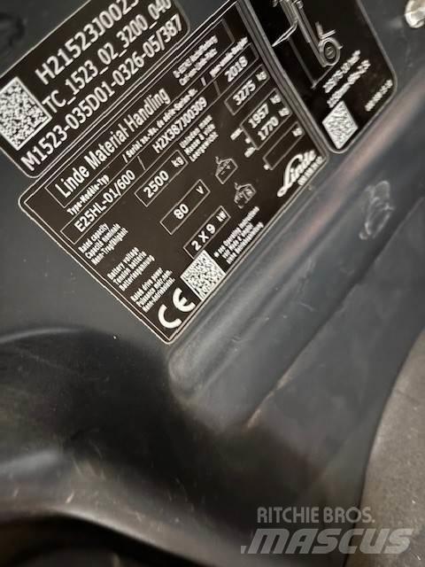 Linde E25/600HL شاحنات ذات رافعات شوكية تعمل بالكهرباء