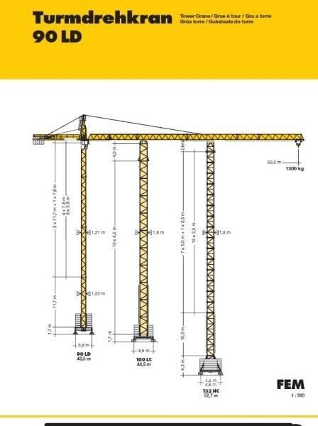 Liebherr 90 LD رافعات برجية