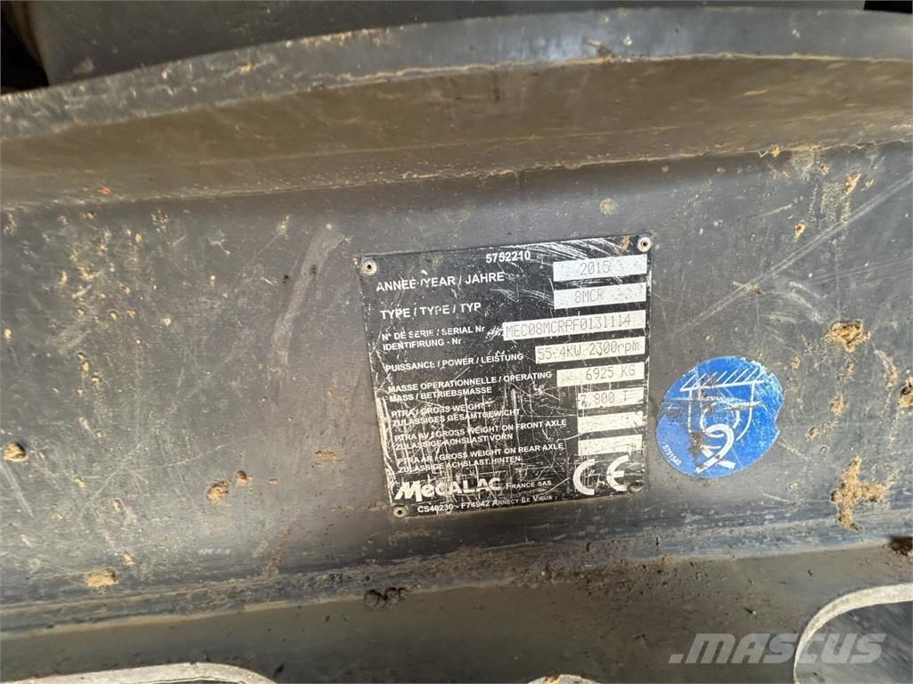 Mecalac 8MCR حفارات وسط 7 طن - 12 طن