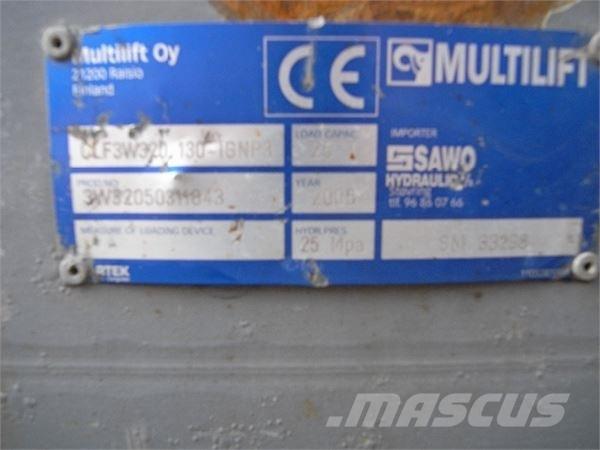  Sawo 3-vejs نصف مقطورات مسطحة / مفصلية الجوانب