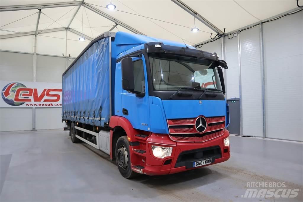Mercedes-Benz ANTOS 1824 شاحنات بغطاء جانبي