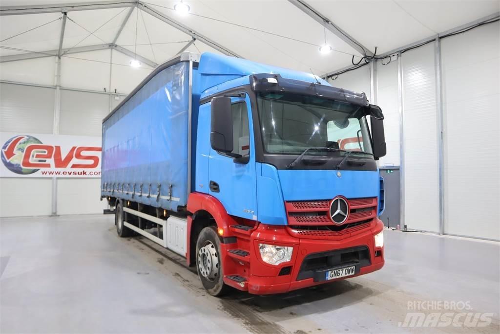 Mercedes-Benz ANTOS 1824 شاحنات بغطاء جانبي