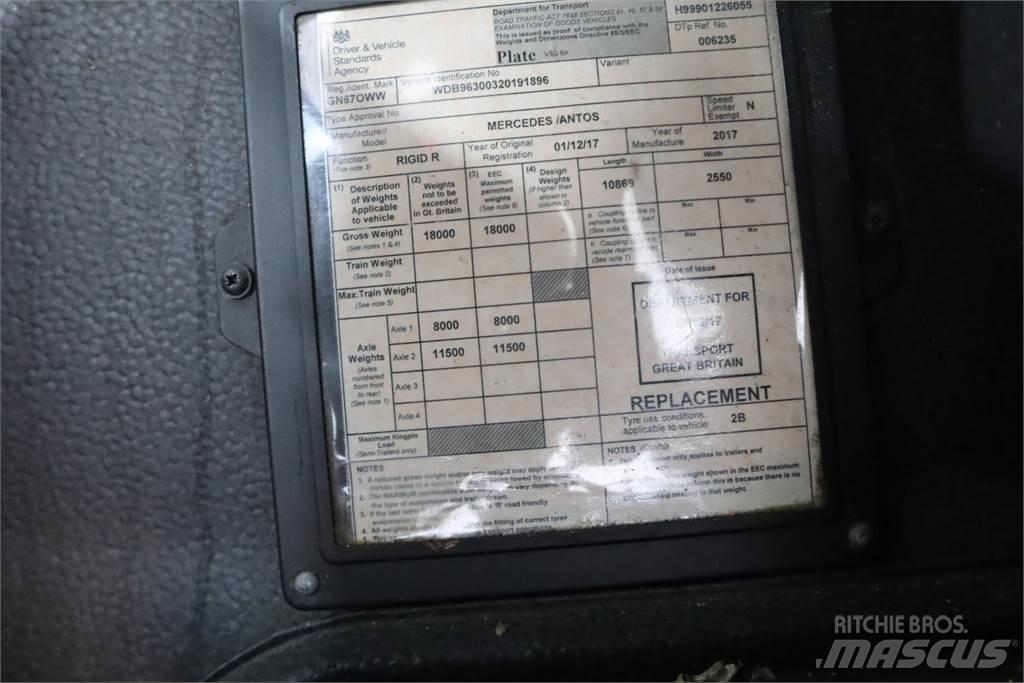 Mercedes-Benz ANTOS 1824 شاحنات بغطاء جانبي