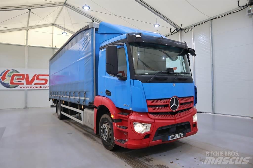 Mercedes-Benz ANTOS 1824 شاحنات بغطاء جانبي