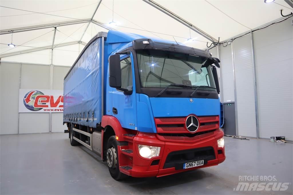 Mercedes-Benz ANTOS 1824 شاحنات بغطاء جانبي