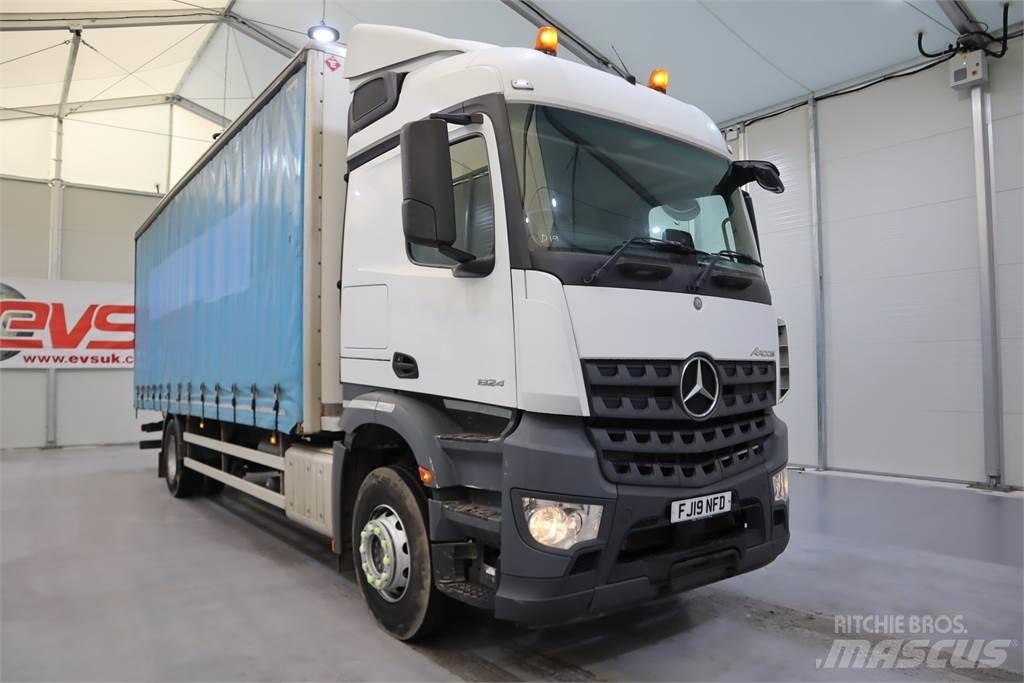 Mercedes-Benz Arocs 1824 شاحنات بغطاء جانبي