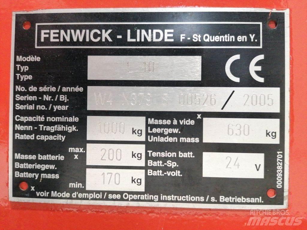 Linde L10 معدات التكديس الجوالة