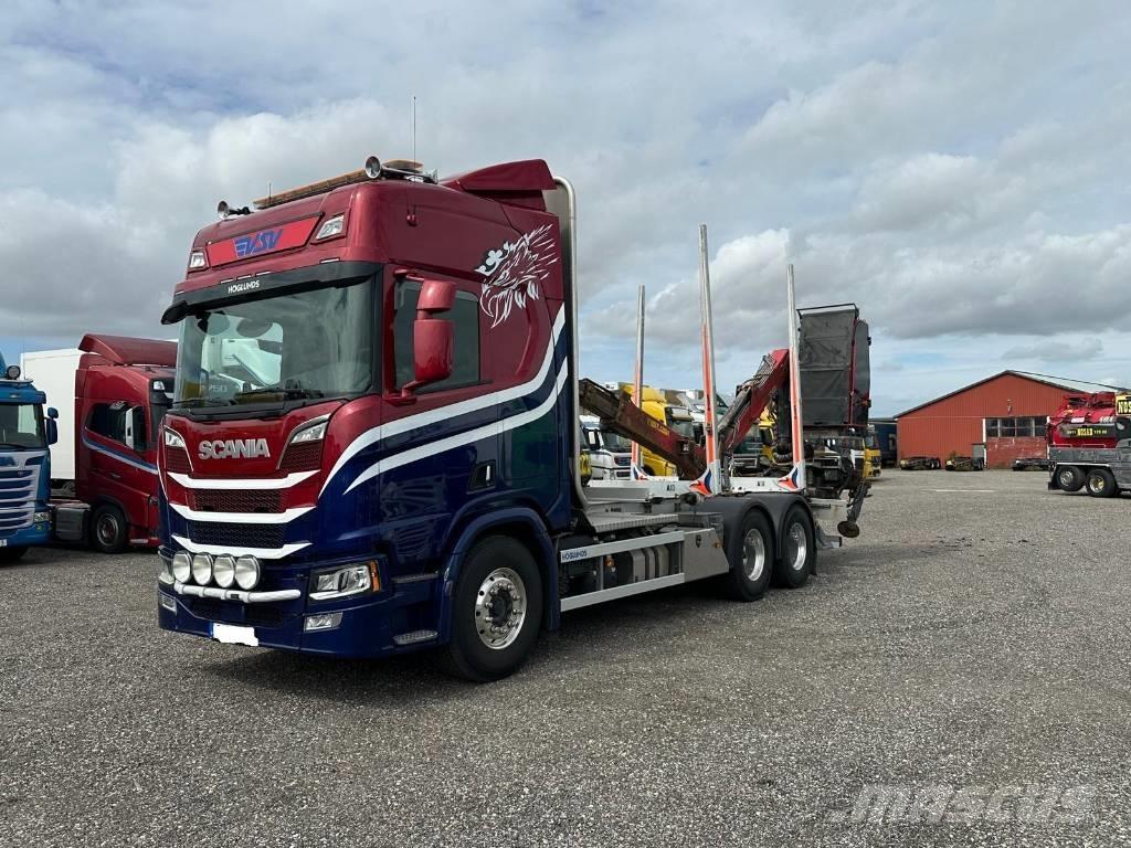 Scania R650B 6X4 NB شاحنات أشجار