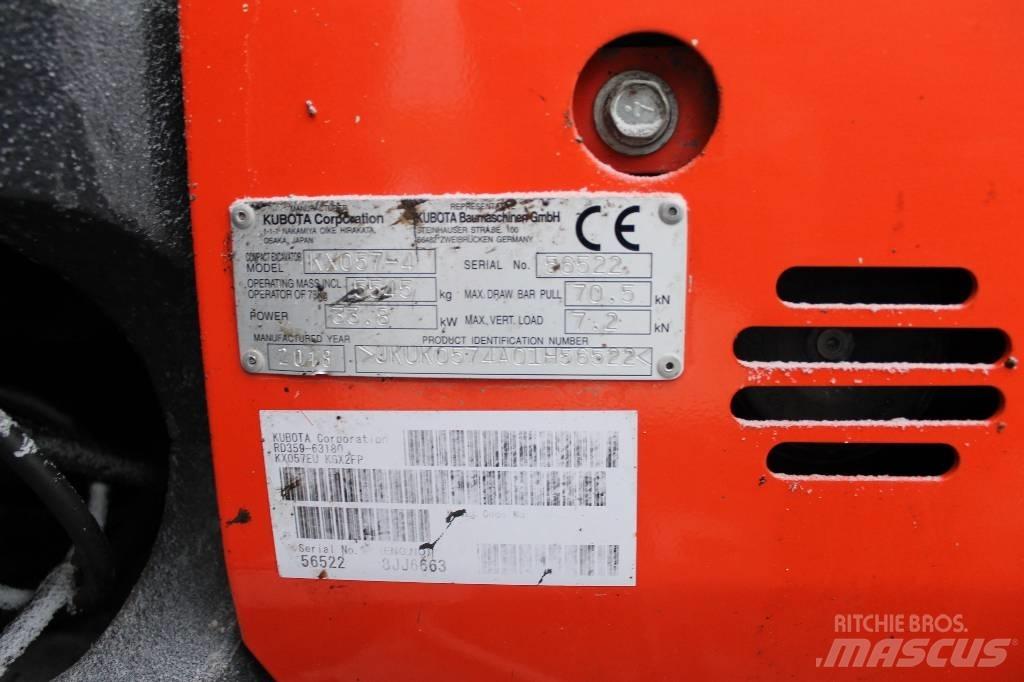 Kubota kx57-4 حفارات صغيرة أقل من 7 طن (حفارات صغيرة)