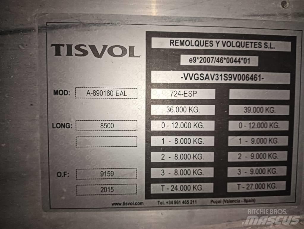  Tisvol A-890160-EAL نصف مقطورات قلابة