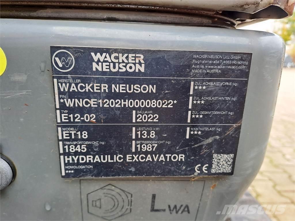 Wacker Neuson ET18 حفارات زحافة