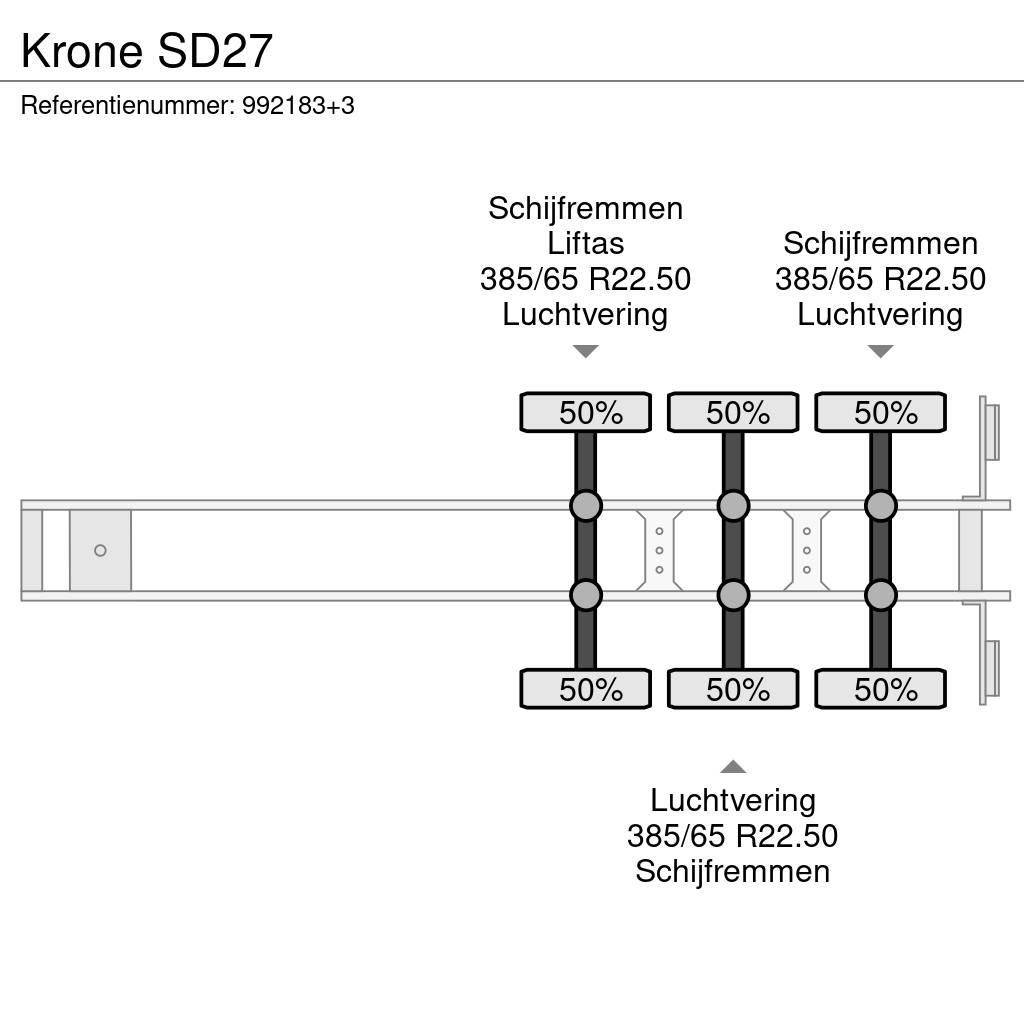 Krone SD27 نصف مقطورات بباب جانبي