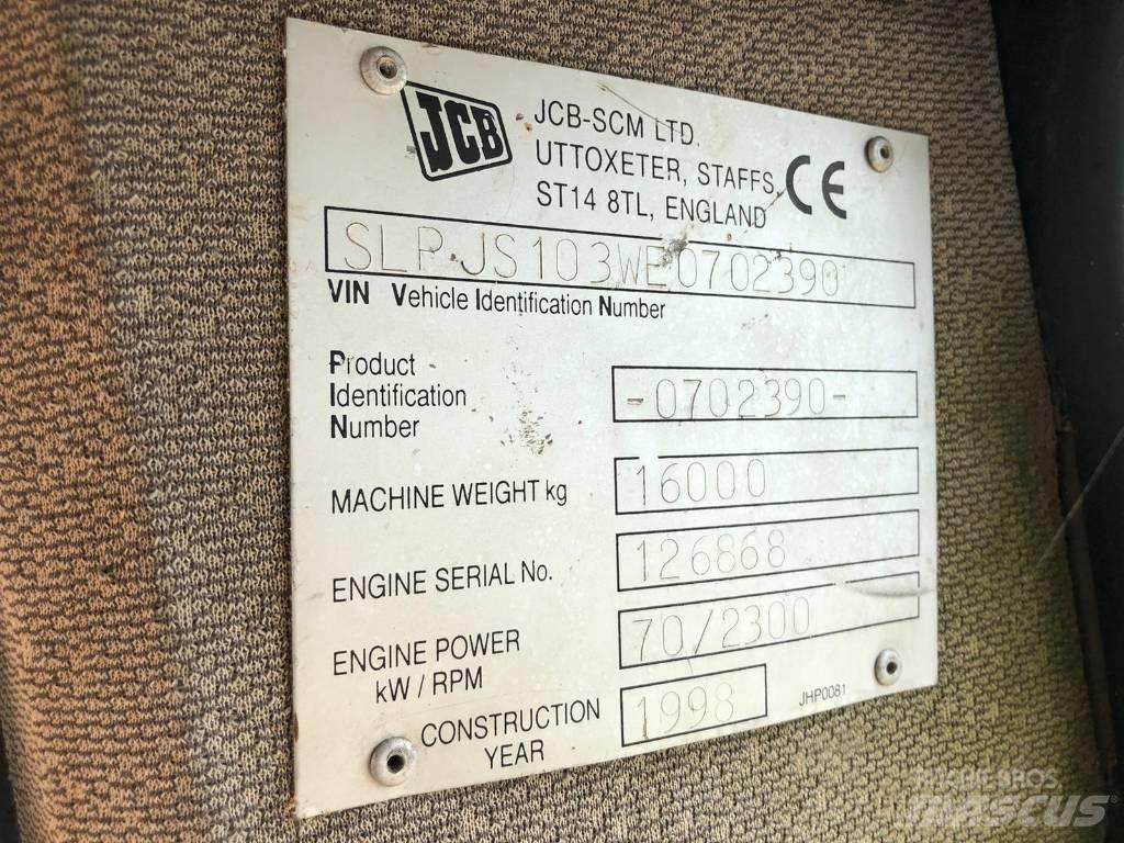 JCB JS 103 FOR PARTS حفارات زحافة